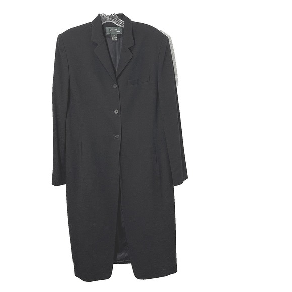 Vtg Lauren Ralph Lauren Womens Wool Long Overcoat 14 (fits 12) Classic Luxury